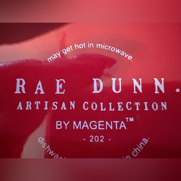 Rae Dunn Red Peppermint Mocha Topper Mug - Picture 2 of 3